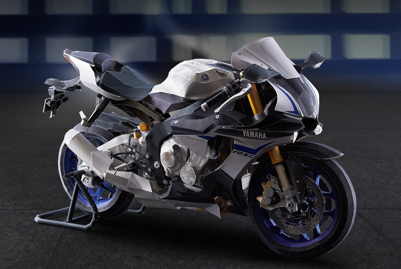 yamaha yzf-r1m 纸模型