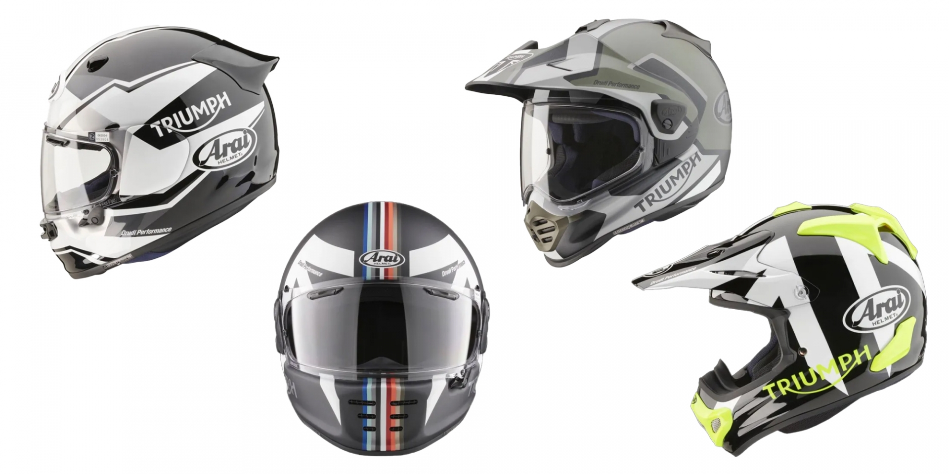 Triumph x Arai 帥氣聯名，四款新安全帽明年夏天登場！