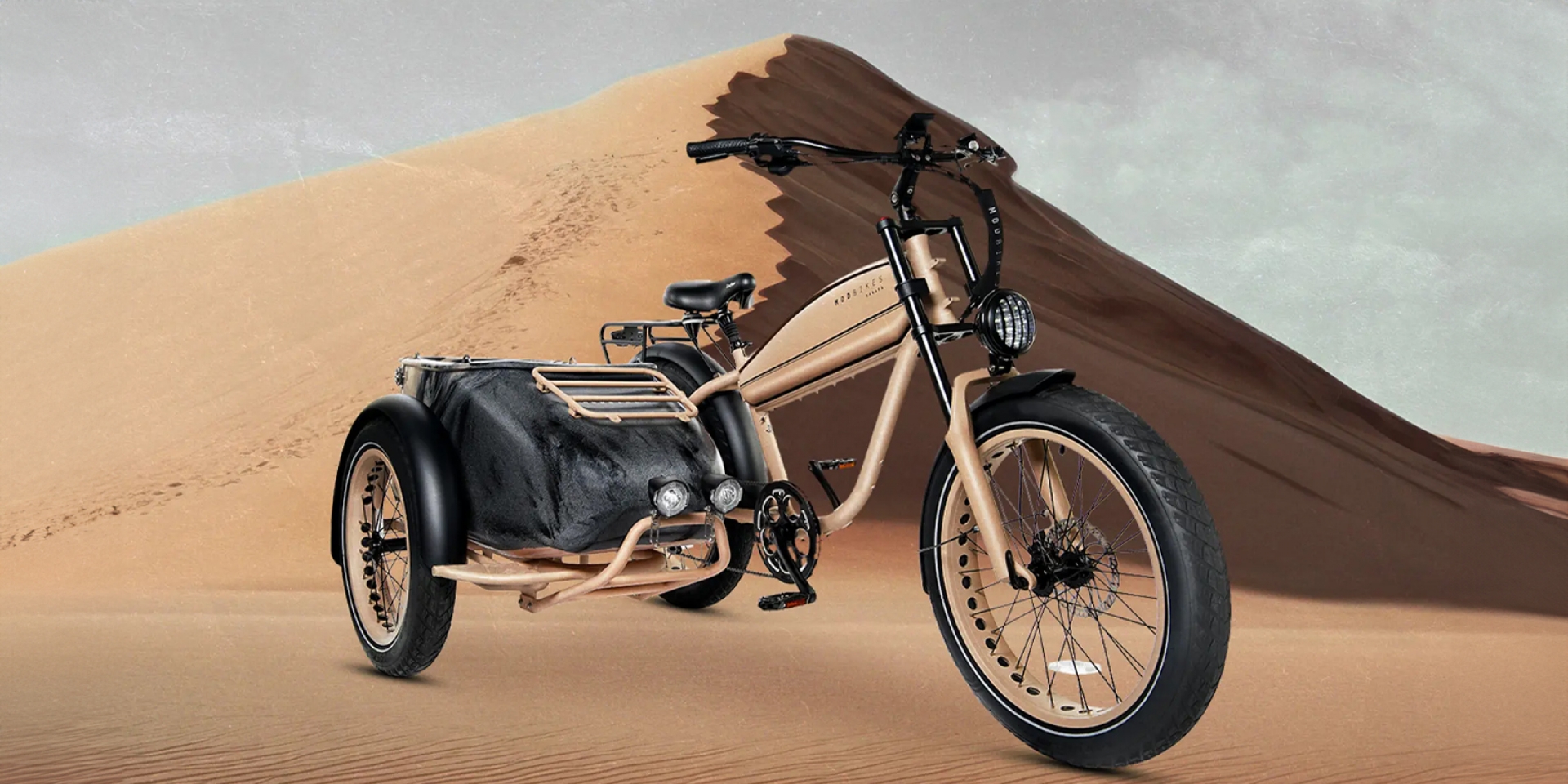 復古風電動自行車 SideCar Sahara：載著毛孩出遊沙漠的最佳夥伴！