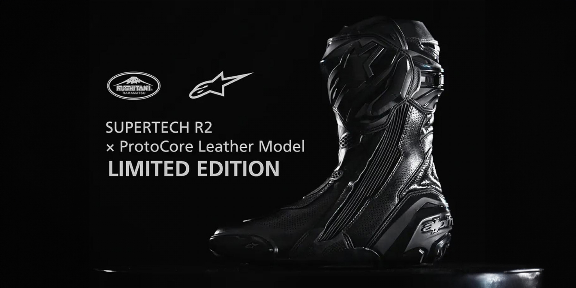 Kushitani x Alpinestars 聯名版限量黑登場！ Super Tech R2 x Protocore Leather Blackout Model 開放預訂