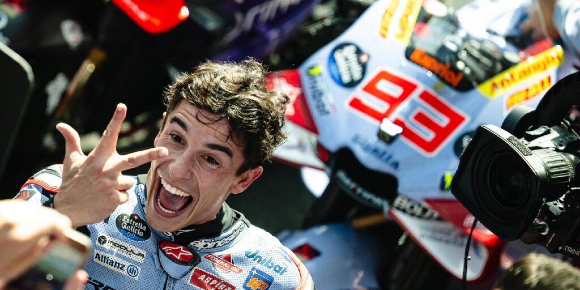 致命的鏡片膜事件！Marc Marquez：那是一隻大昆蟲在上面，差點把我害死！