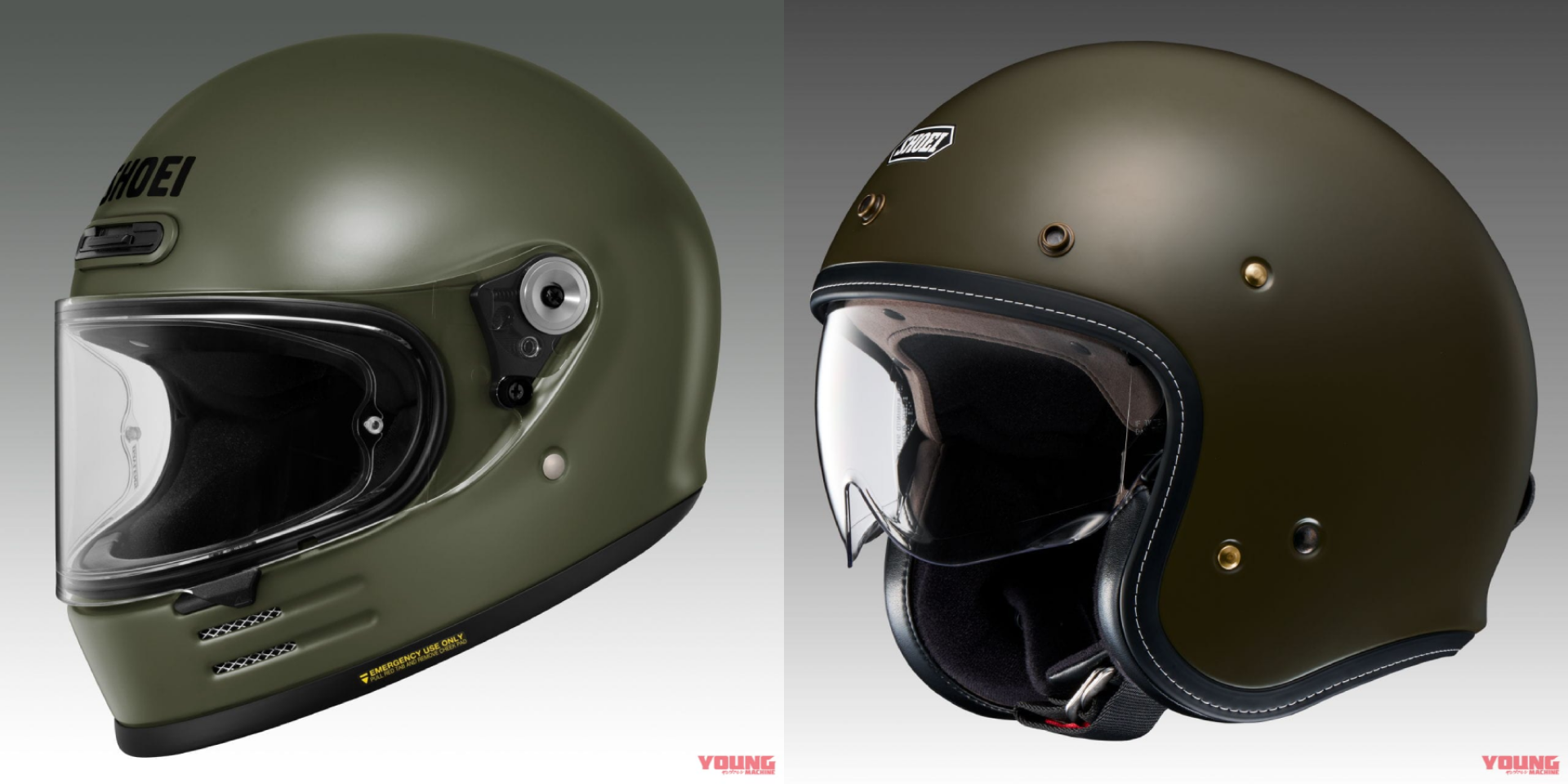 全新軍綠塗裝登場！SHOEI Glam Star、J・O+復古安全帽將於今年9月正式販售