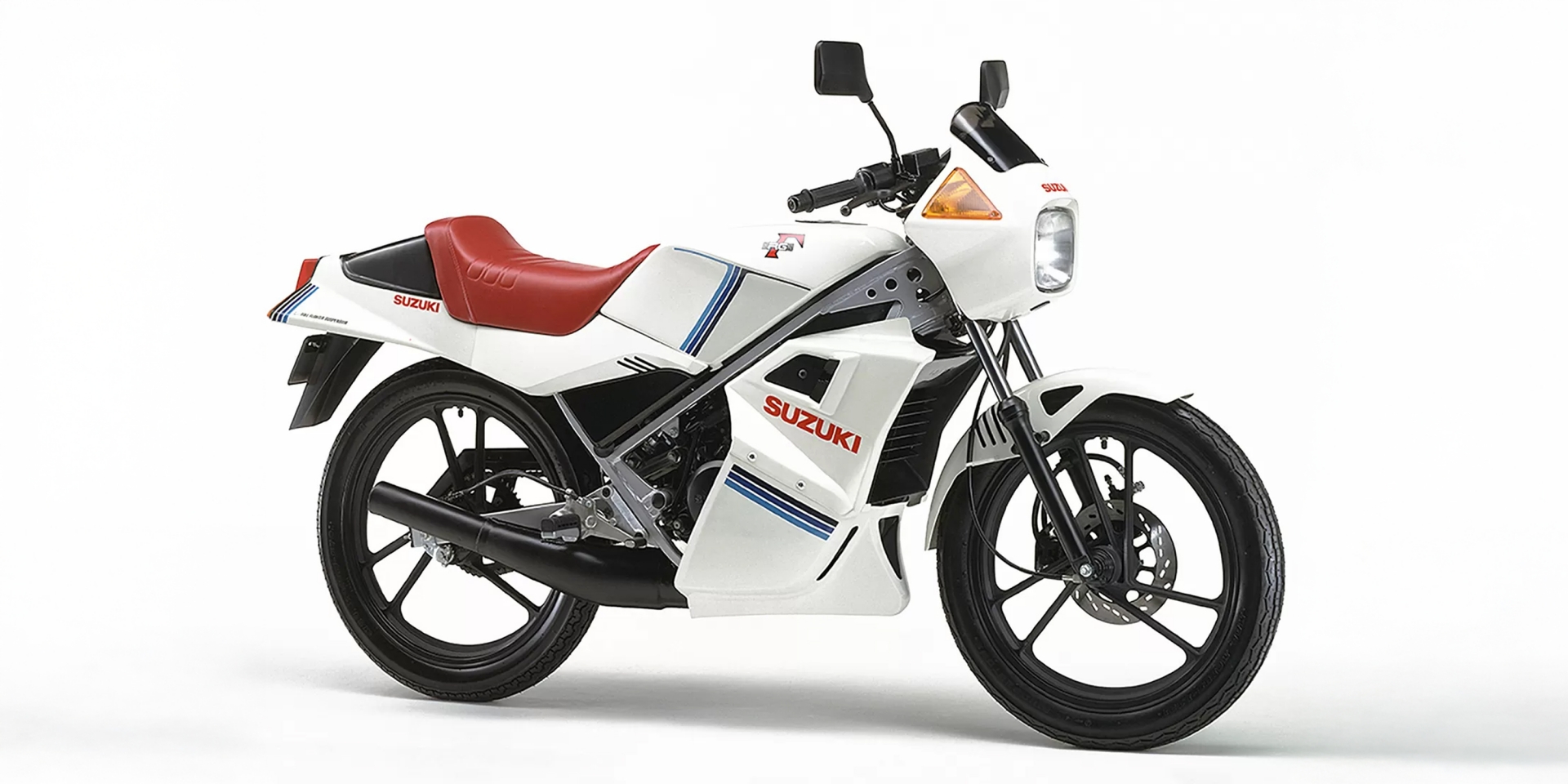 怪騎物語。Suzuki RG50Γ：50c.c.水冷二行程，7.2匹馬力、WGP科技下放的迷你仿賽傳奇！