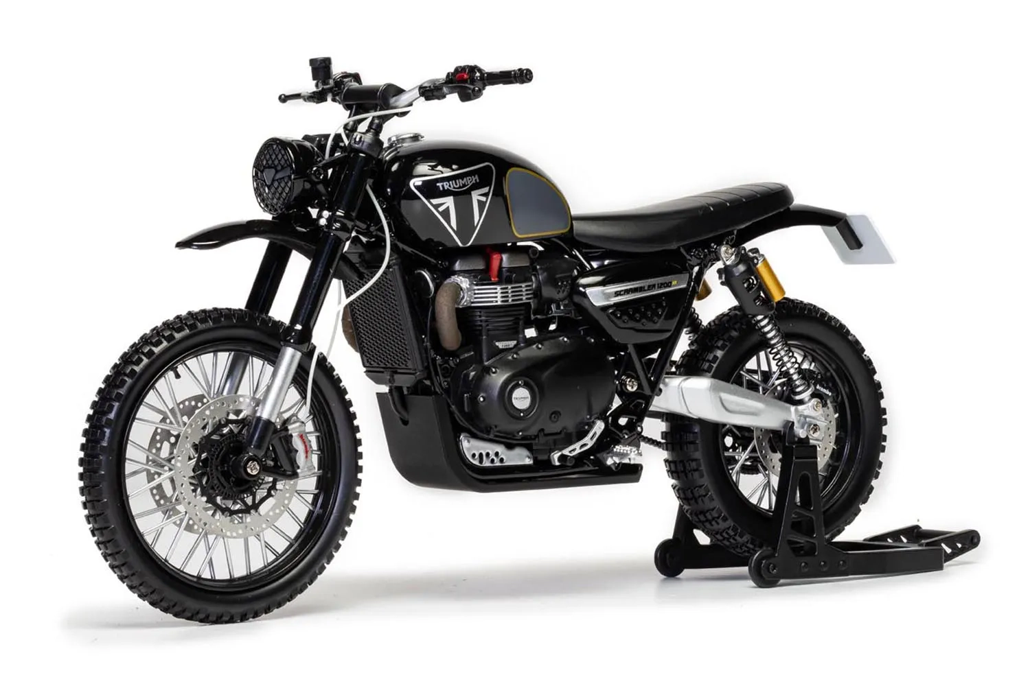 Maquette moto Triumph Scrambler 1200 de James Bond