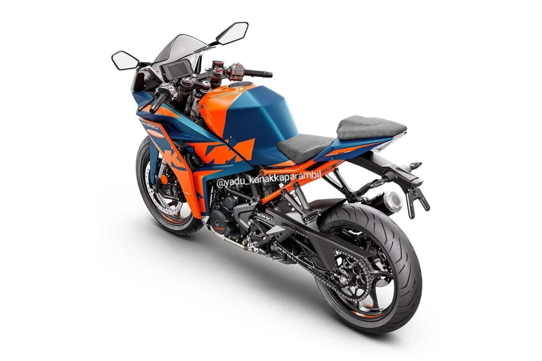 盾牌大燈現身！2022 KTM RC390 全新造型曝光 SUPERMOTO8